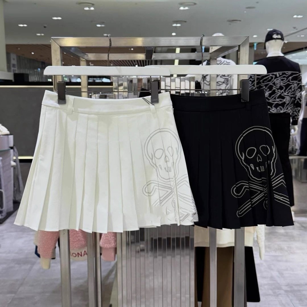 韩国高尔夫服装女士百褶短裙