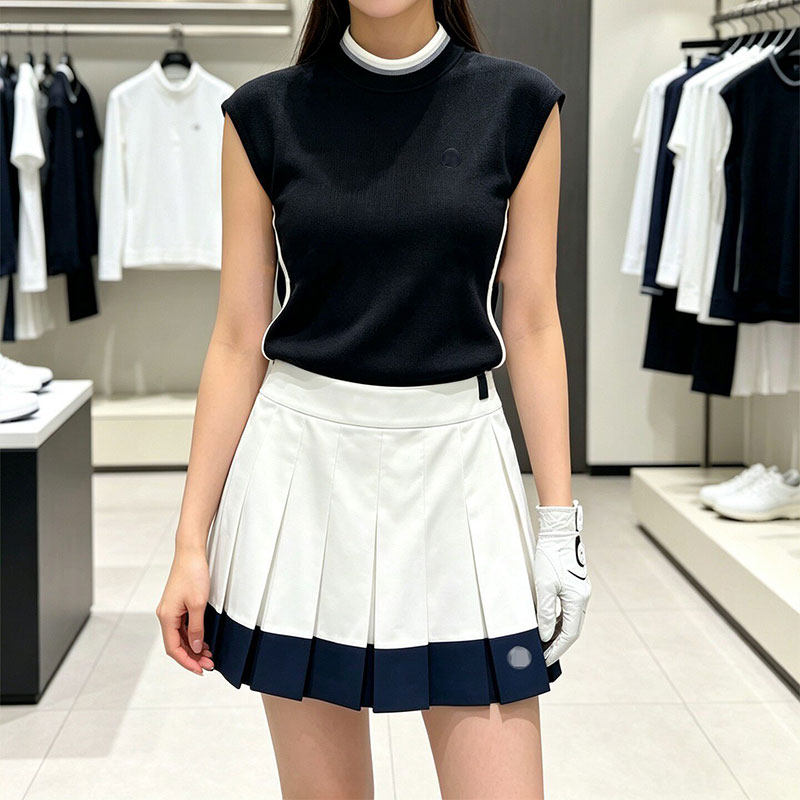 女士高尔夫球服薄款百褶裙