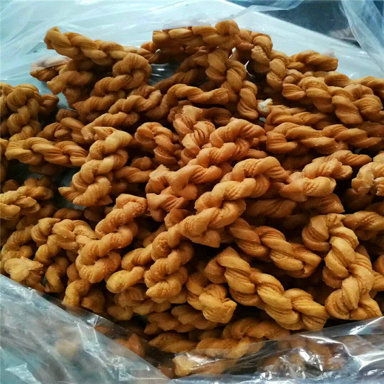 安徽千层酥麻花油炸机小麻花成型油炸裹糖浆加工生产线全套设备