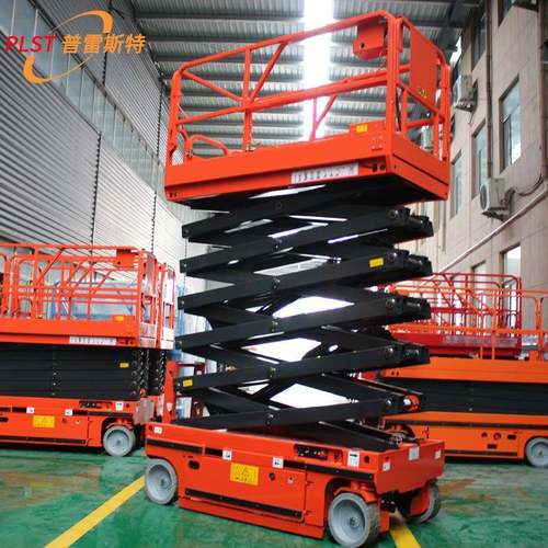 10米高空作业车机场影剧院载人电动移动升降机全自行剪叉升降平台