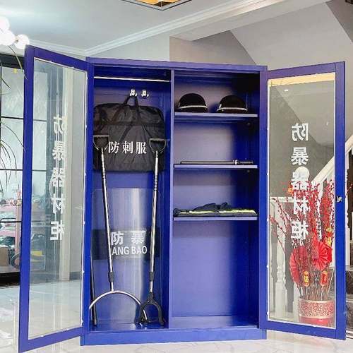 爆器材服柜全ltao7614套反防恐防暴叉盾牌头盔防刺防暴柜安保钢器
