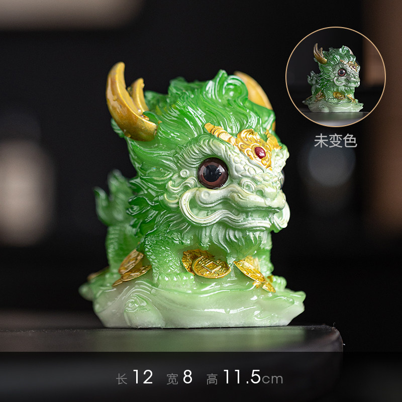 变色茶宠麒麟可养茶玩茶台摆件饰品茶具配件茶桌摆设茶艺茶趣茶兽