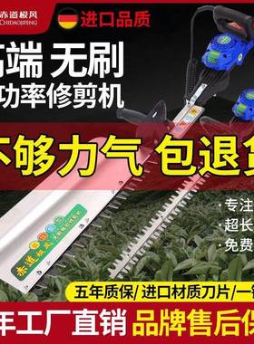 无刷电动绿篱机锂电茶茶树修剪机小型充电式绿WDD化剪叶枝机园林