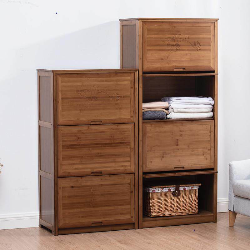 楠衣服收纳新柜衣小户型简易竹衣橱EON款实木储物柜柜小型被子柜