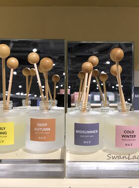 Swanlace精选磨砂玻璃瓶无烟藤条礼盒装客厅迷你香薰卫生间除臭剂