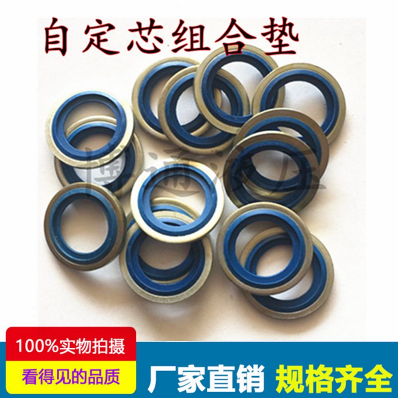 组合垫圈BS/A型自定心英公制1/4 3/8液压油管接头用金属组合垫片