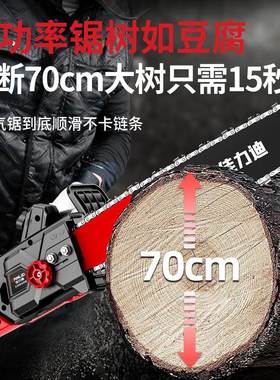 电充式电锯17625锯伐木家用小型大功率锂锯电池手持电据锯柴链条