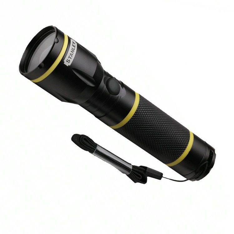 正品 STANLEY/史丹利 LED超亮可调焦铝合金手电筒3W 95-152-2-23