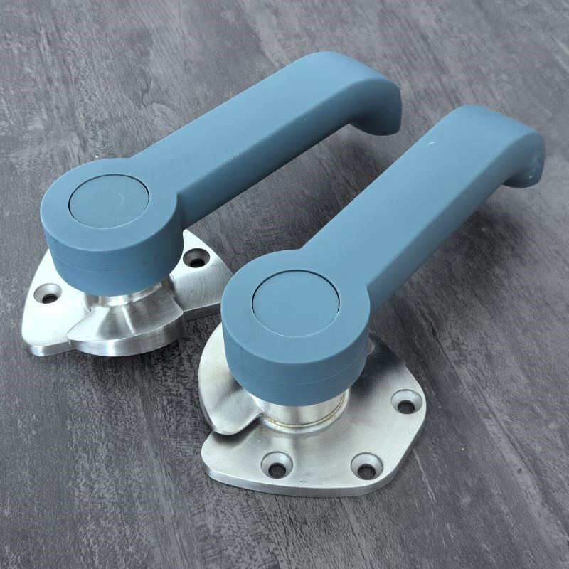 019灰色把手蒸柜蒸箱蒸饭车门把手蒸汽柜蒸饭机拉手把手扳手手柄