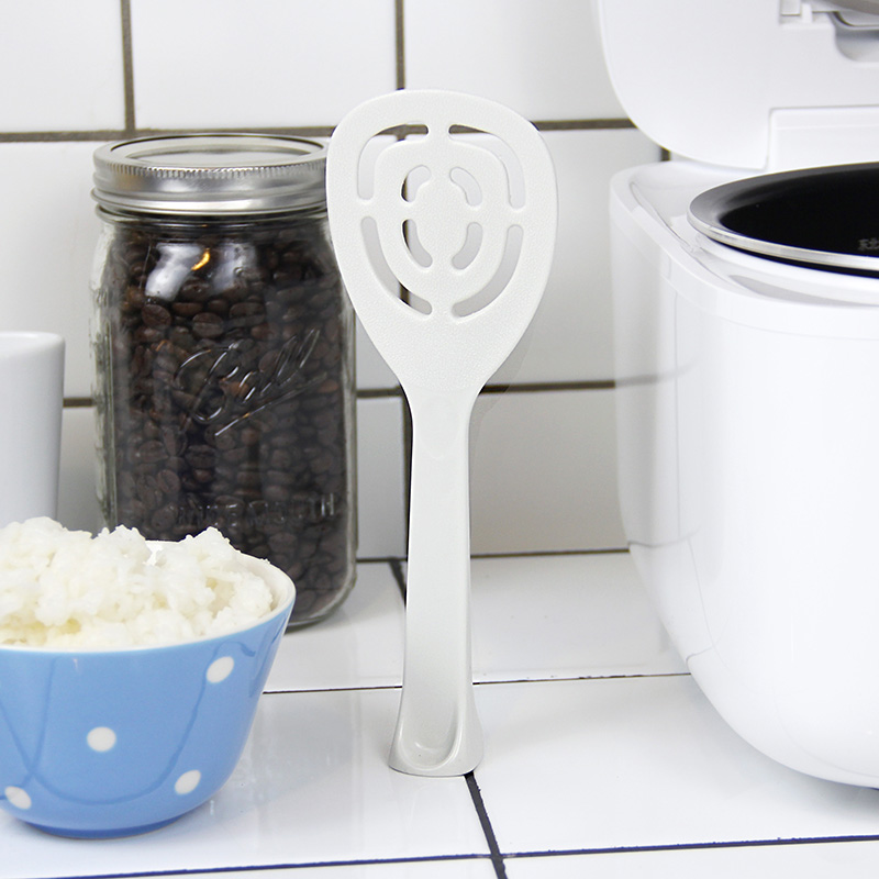日本进口可立饭勺家用卫生不粘饭塑料盛饭勺子电饭煲饭铲子站立式