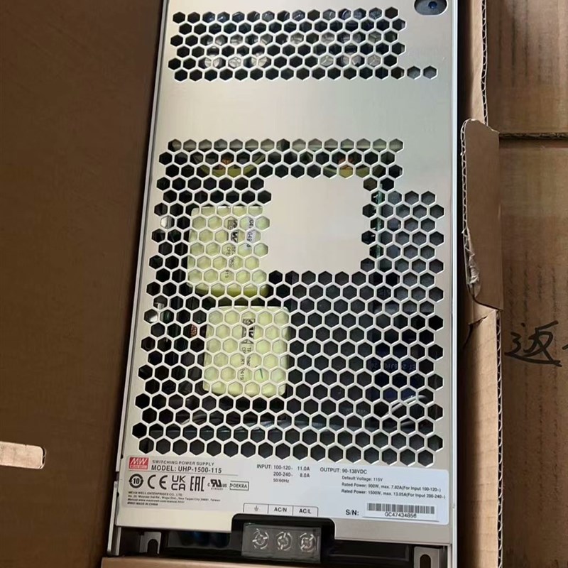 台湾明纬UHP-1500-115电源115V200-260V8.0A直流高压输出1500W