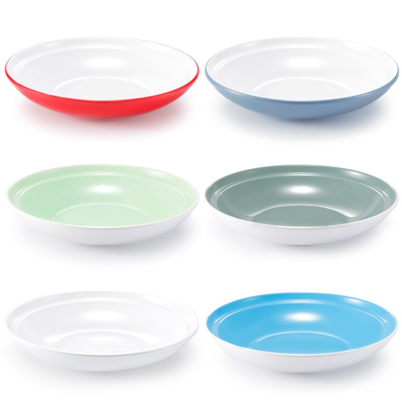 酒店饭店冷菜中式深盘意境菜圆形特色盘子凉菜盘密胺创意餐具商用