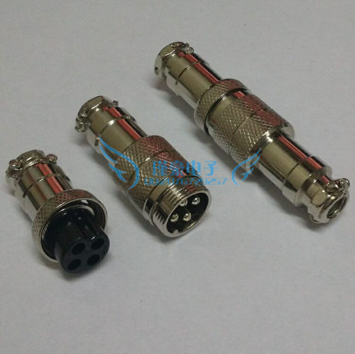 航空插头GX16对接式 公母YL1-2 3 4 5 6 7 8 9 10芯连接器16MM