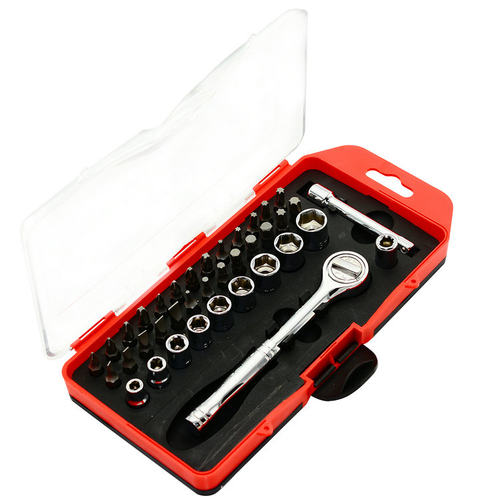 【38件套】多用套筒组套 机修套筒工具 棘轮扳手 38PC汽修工具