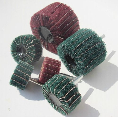 打磨抛光百洁布带柄夹砂布磨头抛光拉丝轮飞翼轮抛光工具纤维磨头