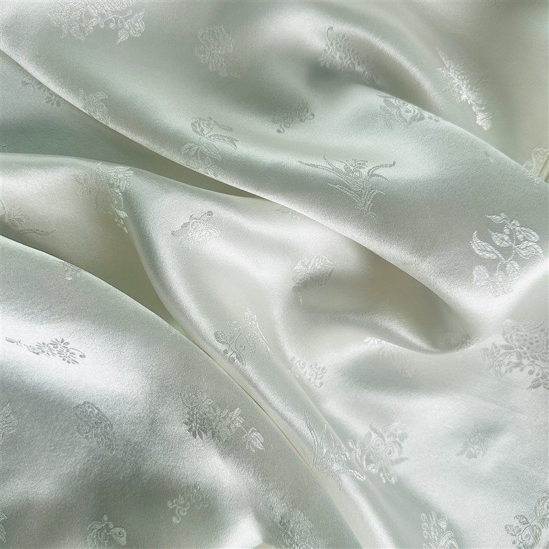 华传雨丝绸丝巾手工扎染diy材料草木染植物染色提花圆花兰花白胚