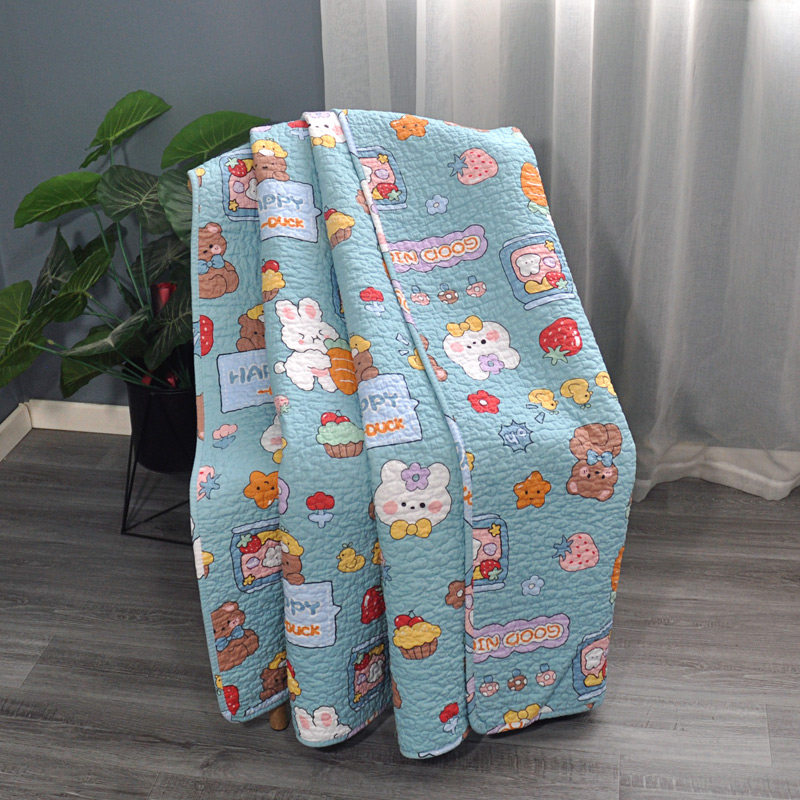 儿童全棉床盖婴幼儿宝宝床床单午睡被夹棉加厚卡通纯棉双面衍缝垫,床上用品,床单,淘宝优惠券,粉丝福利购,淘宝优惠卷