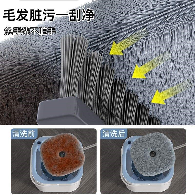 平板拖把免手洗拖把吸水家用一拖拖地桶自动旋转杆甩干懒人拖布净