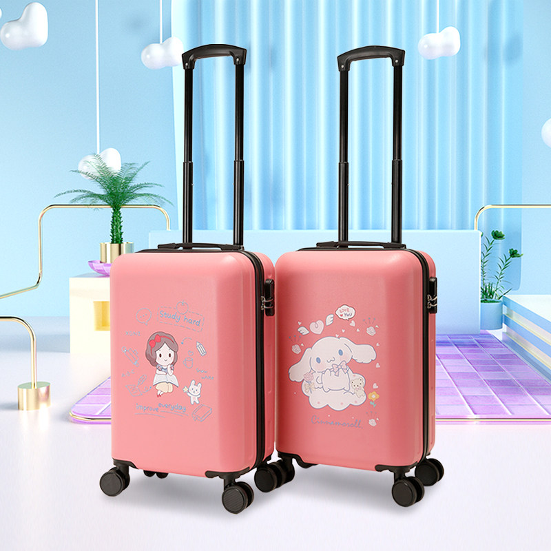行李箱男中学生儿童小型卡通拉杆旅行箱20/22/24寸万向轮密码箱子
