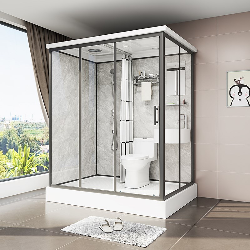 卫生间一体式淋浴房整体淋浴房农村洗澡家用移动卫生间室内洗浴房