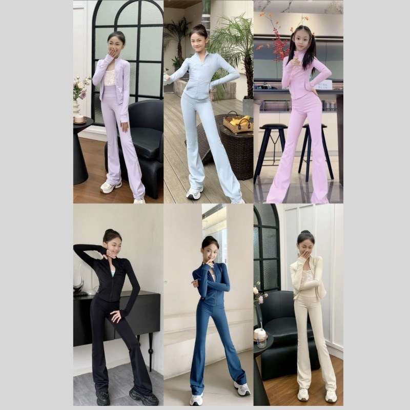 儿童舞蹈练功服外搭长袖德绒套装瑜珈服民舞跳舞服女中国舞运动