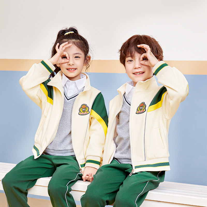 小学生校服幼儿园园服春秋装儿童套装小学校服定制秋季.班服三件
