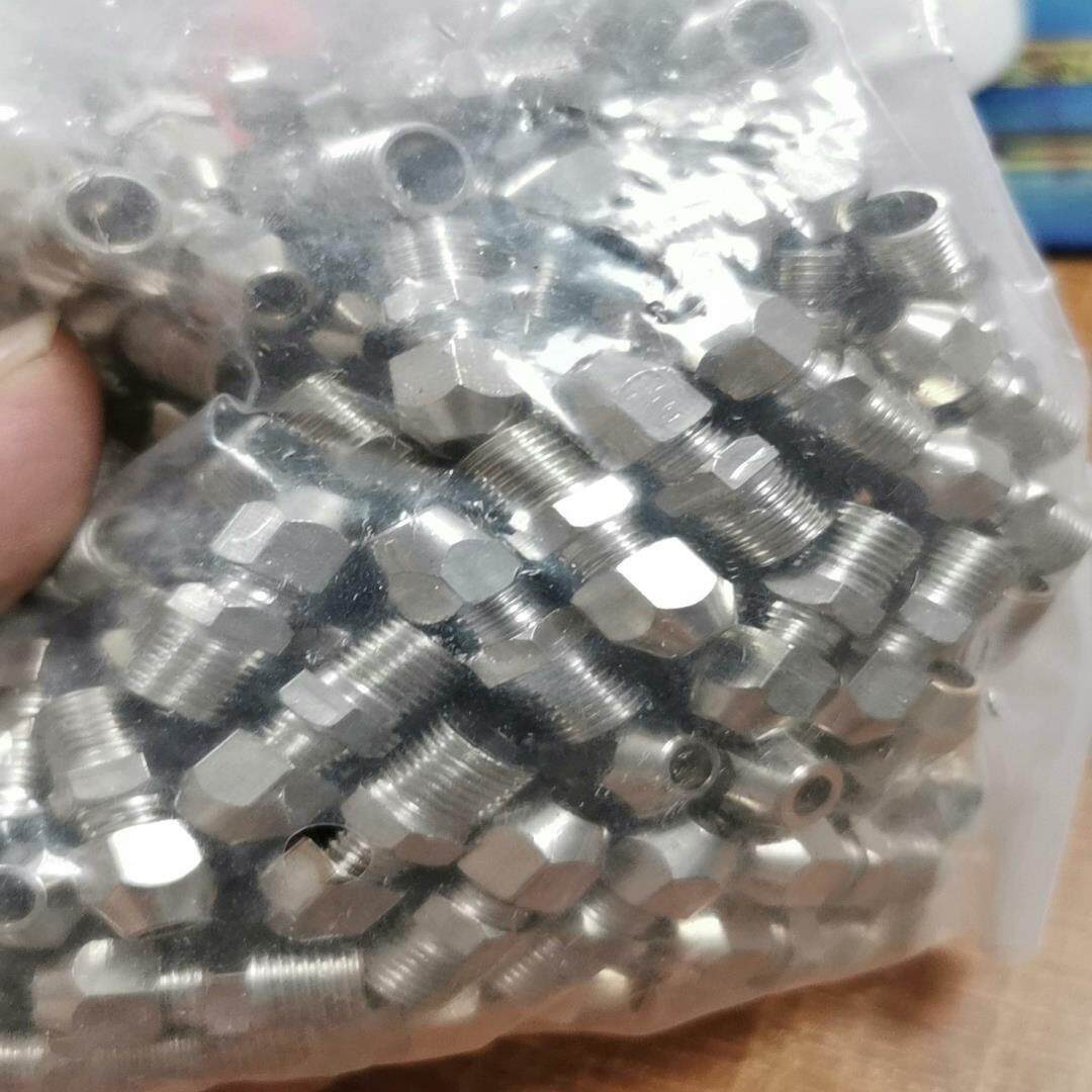 卡套接头 铜管接头分油管螺纹直通 卡套PC4-01接头