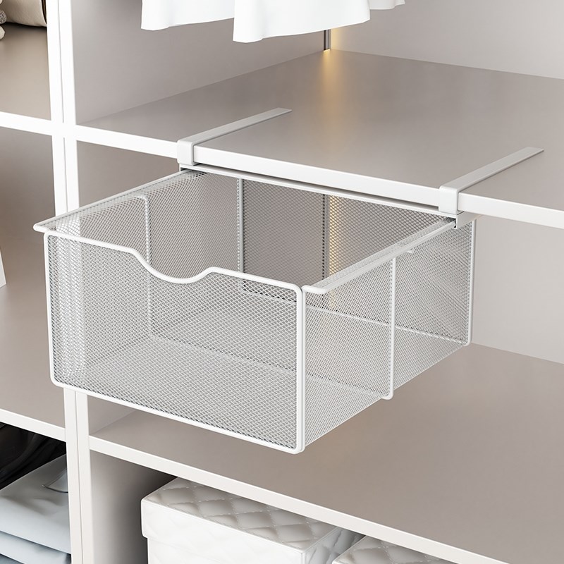 房间分割衣柜抽拉隔板分层架子抽屉式置物架下挂篮收纳神器筐宿1