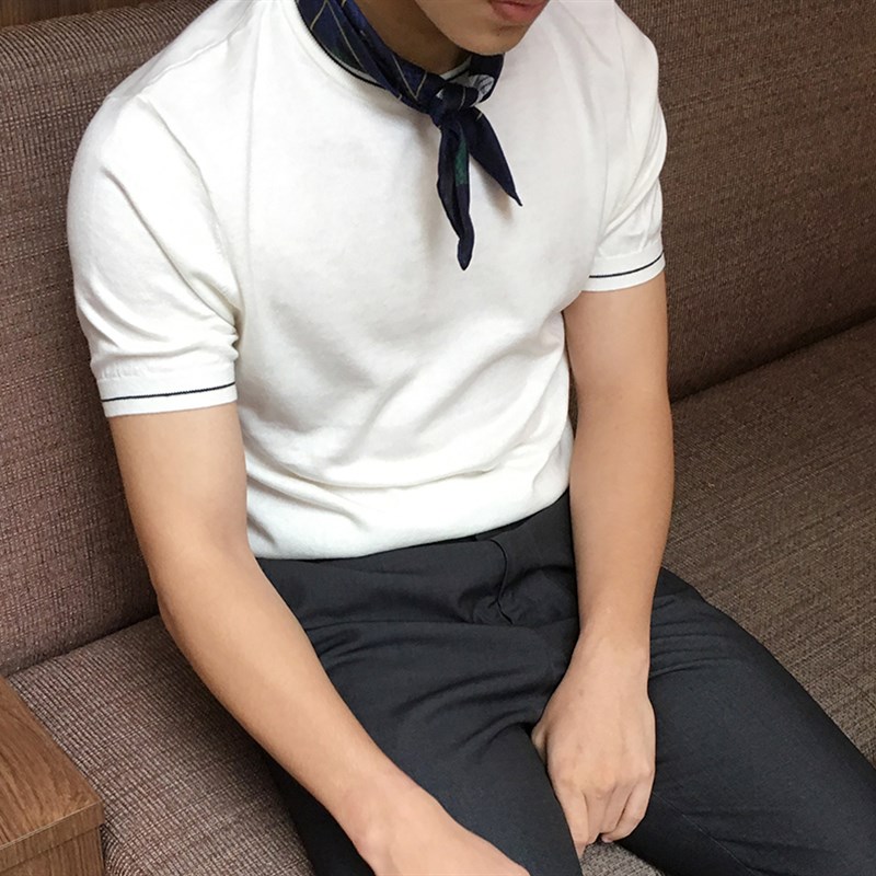 春夏款 印花菱形男士绅士方巾 丝巾百搭(你们要找的方巾)