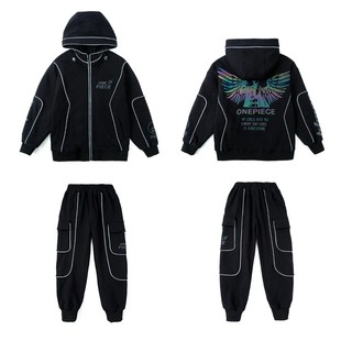 10加绒两件套12男孩韩版 8男大童9秋季 儿童冬季 2021新款 潮13岁 套装