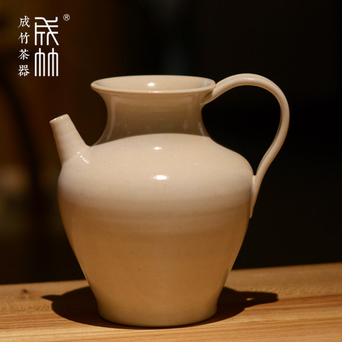 成竹茶器执壶草木灰釉全手工w煮茶烧水一体壶耐热陶壶电陶炉煮茶