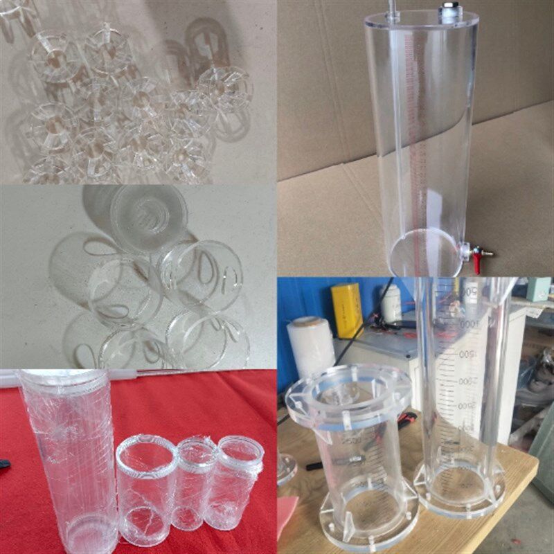 定制厚10毫米40-200透明亚克力有机玻璃物料观察圆柱形硬管耐酸碱