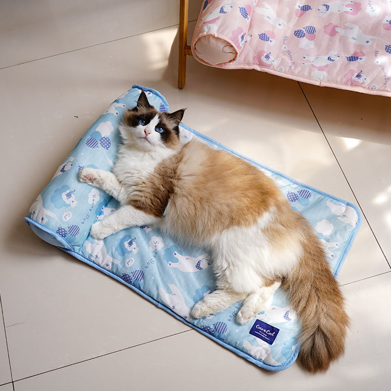 凉感猫e垫子猫咪睡觉用不粘毛铺地上夏天柔软宠物冰垫狗狗睡