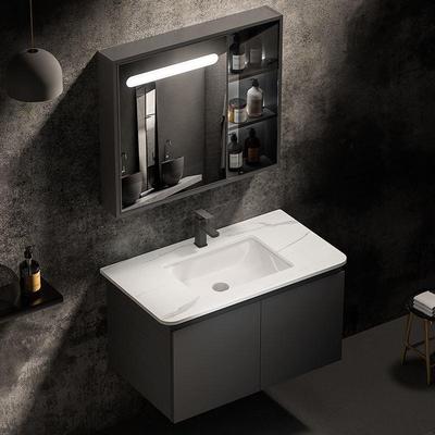 厘655米8公5分浴室柜太空铝7圆角岩板洗漱台盆JLV洗脸洗手盆柜组