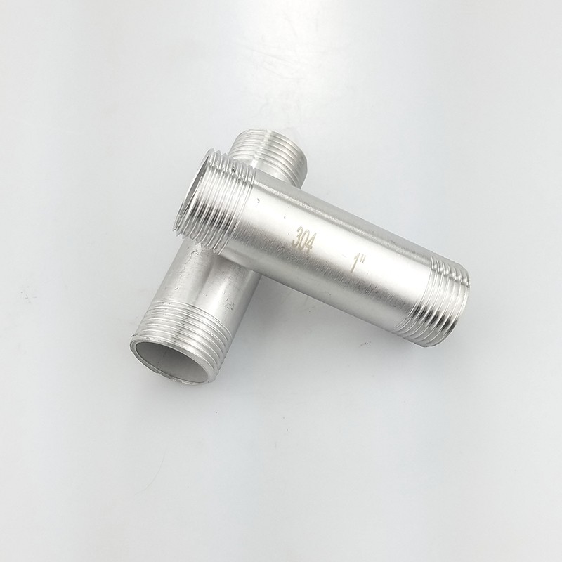 201/304不锈钢加长双头丝/400长500长水管接头/水暖配件/DN15 20