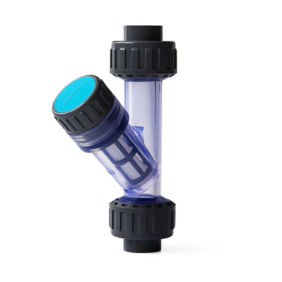 联塑PVC透明Y型过滤器给 水 管塑料配件自来水家用饮用水管道净化