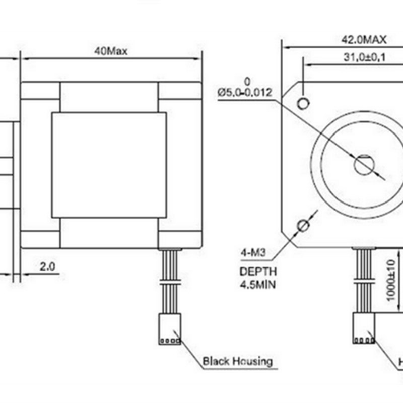 Nema17  17HS16-2004S1  17 Stepper Motor