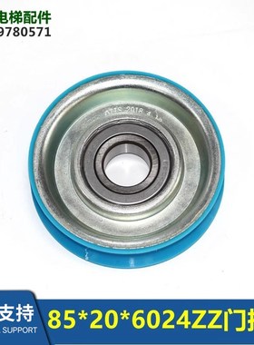 门挂轮蓝色85*20*6024ZZ门吊轮电梯轮单槽DAA456N2全新
