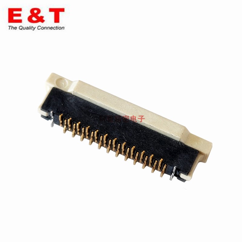 Entery 连接器0.5 30P立式贴片镀金 FPC排线插座6700K-Y30N-00L