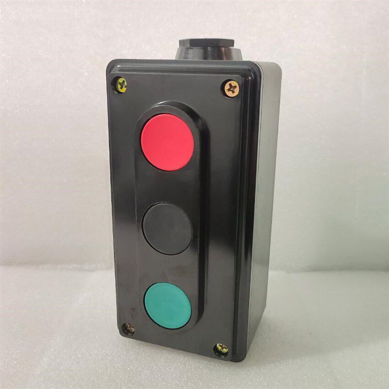 上海港博LA4-3H自复位按钮开关盒三位启动停止前进后退控制按钮