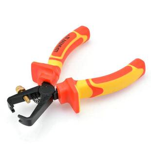 威力狮品牌6寸15MM6钳子 VD压BEG线钳W TEFL0ON耐高E压绝缘剥线钳