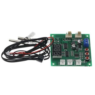 两路热PWM四线风扇温控调37574速器 12V24V4V温转散度速显示8停转
