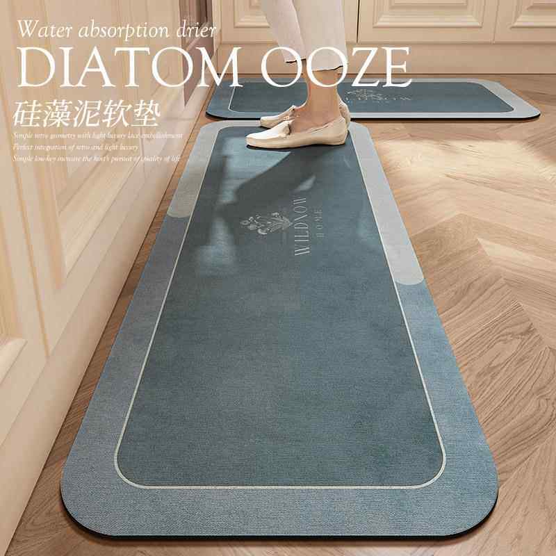 厨房灶台专用地垫l形免洗可擦防油防滑垫门口耐脏防污吸水脚垫子