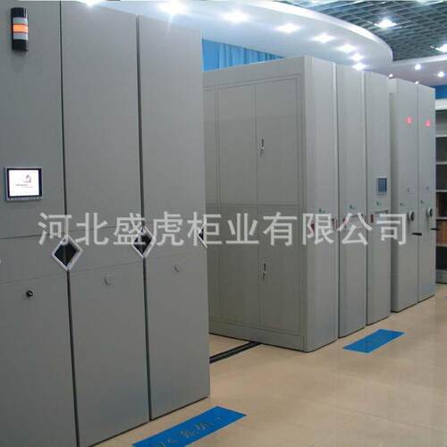 密架智能型RFID盒定位密集架 档 案室电动档案柜手摇柜密集厂9745