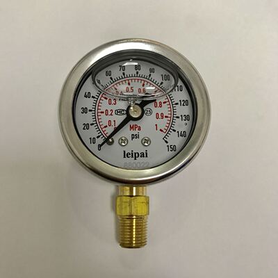 小防震压力表 直径47mm 压力1mpa 150psi 螺纹ZG1/8 PT1/8 径向