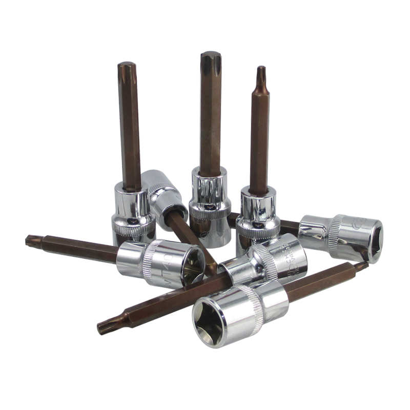 1/2铬钒钢加长花型旋具套筒/梅花套筒头/星型梅花套筒/米字套筒