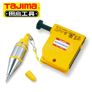 田岛工具正品铅直测定器磁力线坠黄色醒目丝线快速静止磁性线锤