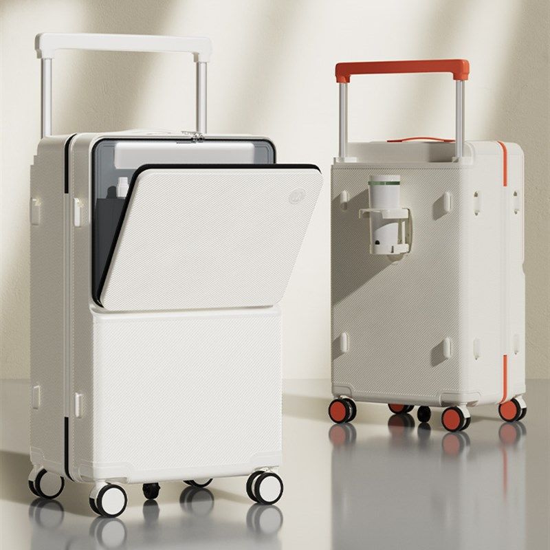 前侧开口多尺寸深舱大容量新型宽电车行李箱学生旅行寄宿箱密码箱
