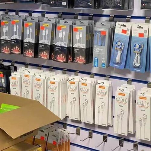 槽板挂钩手机配件展柜金属钩子A饰品超市货架挂钩万用板铝槽板挂