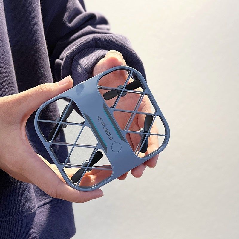 遥控防护飞机迷你无人机专业航拍高清小学生小型儿童玩具防摔耐摔